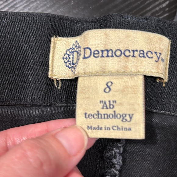 Democracy Ab technology tummy control faded black ankle Jean size 8 - Picture 7 of 10